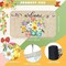 Spring Welcome Mats Hello Spring Floral Door Mat Colorful Tulip Flower Rug Indoor Entrance Cute Decorative Outdoor Doormats Non Slip Outside Rug for Front Door, 16" x 28"